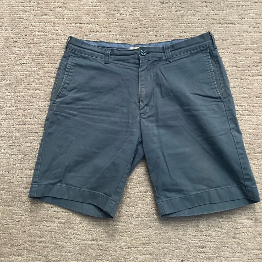 J. CREW Slate Blue Chino Shorts 32